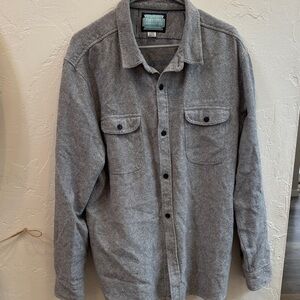 VISSLA Charcoal Button-Up Shirt Jacket 0100